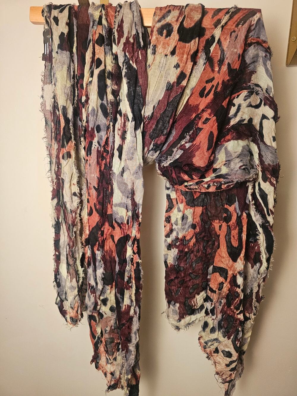 DVF 80 Inch Masons Animal Print Scarf